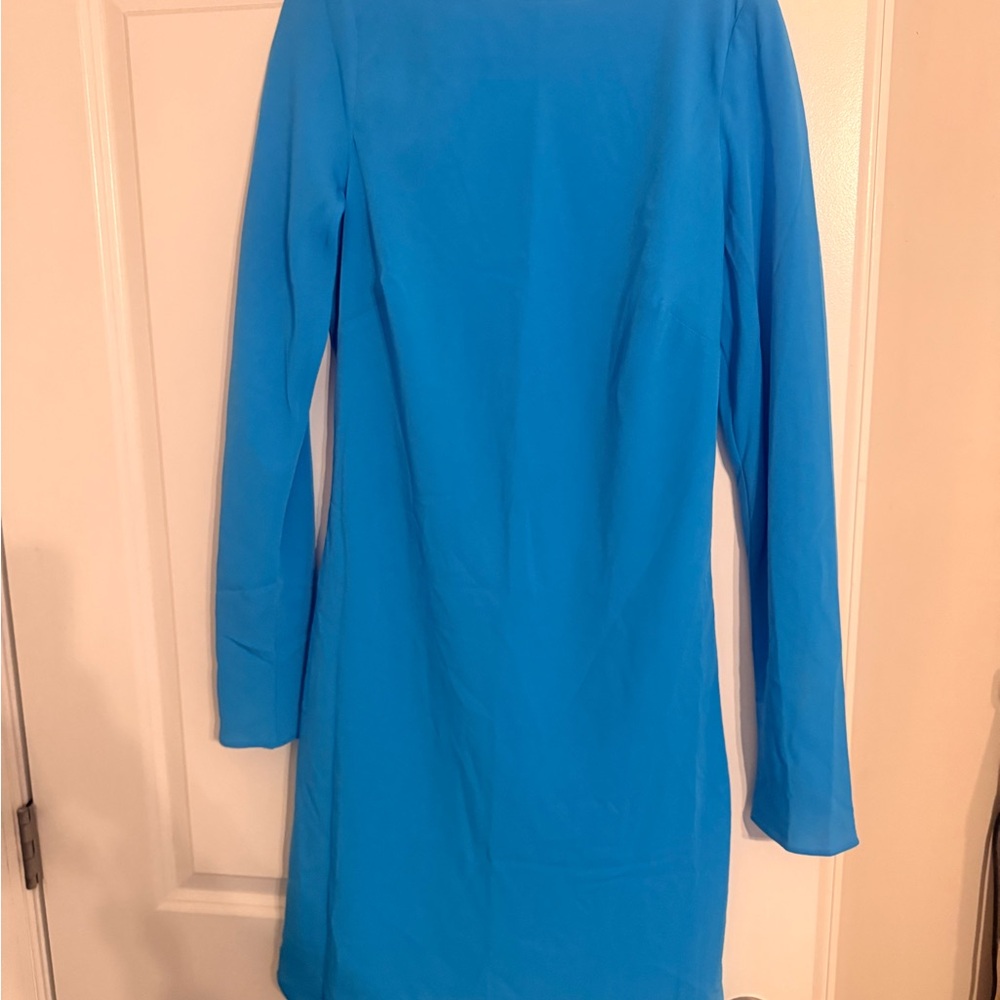 Abercrombie & Fitch Vibrant Blue Long Sleeve Dress